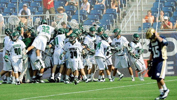Loyola Maryland Lacrosse celebrates