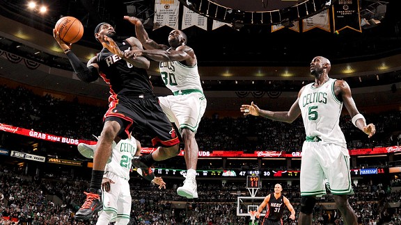 LeBron James vs Celtics