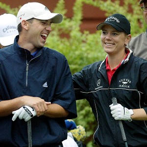 Annika Sorenstam and Sergio Garcia