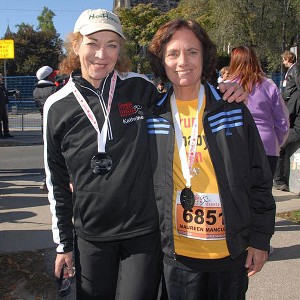 Kathrine Switzer and Maureen Wilton Mancuso