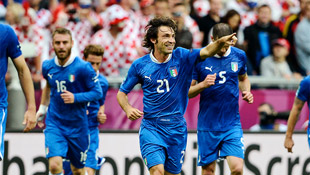 Though Italy hasn't scored much in Euro 2012, Pirlo has been in the middle of it all.