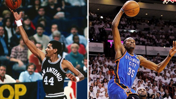 George Gervin and Kevin Durant