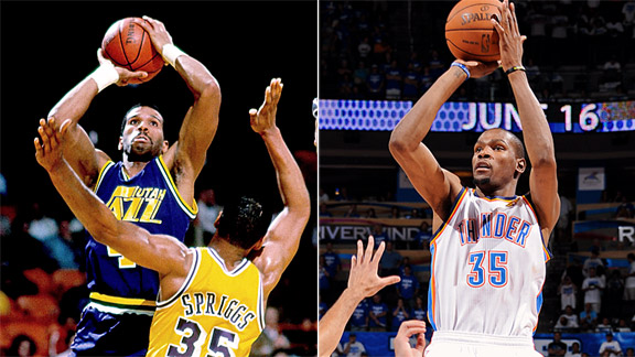Kevin Durant & Adrian Dantley