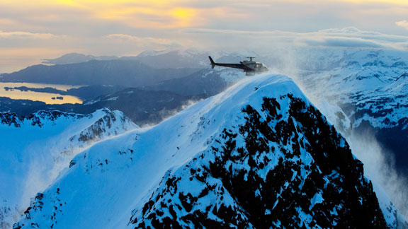 Helicopter Drop Snowboarding