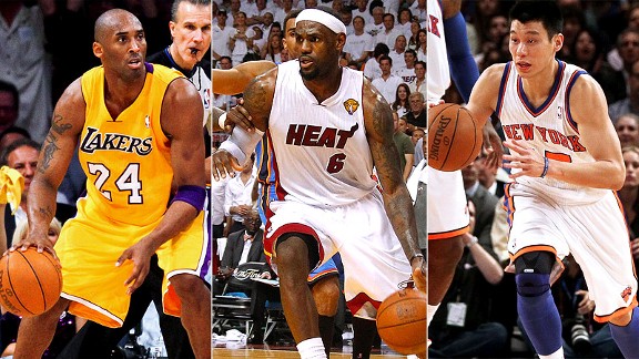 Kobe Bryant/Lebron James/Jeremy Lin