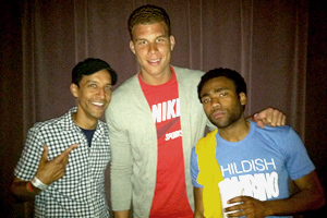 Donald Glover and Blake Griffin