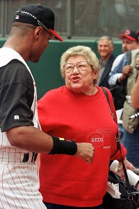 Barry Larkin and Marge Schott