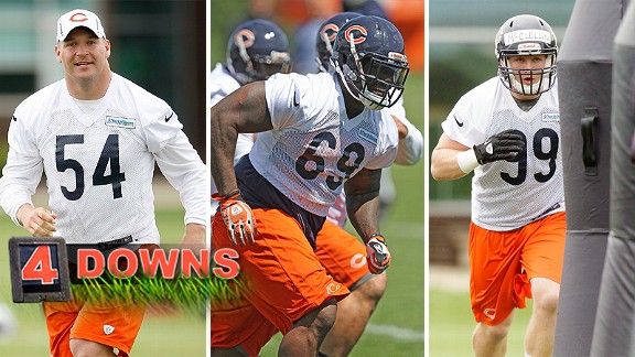 Brian Urlacher, Henry Melton and Shea McClellin