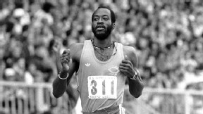 Edwin Moses at the 1980 U.S. Olympic trials
