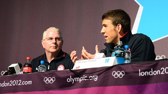 Michael Phelps and Bob Bowman