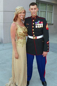 Joey Jones and fiancee Meg Garrison