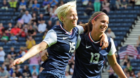 Alex Morgan and Megan Rapinoe