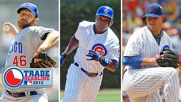 Ryan Dempster, Alfonso Soriano and Paul Maholm