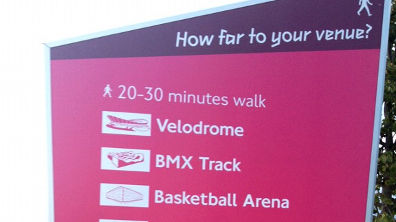 Olympic venue sign