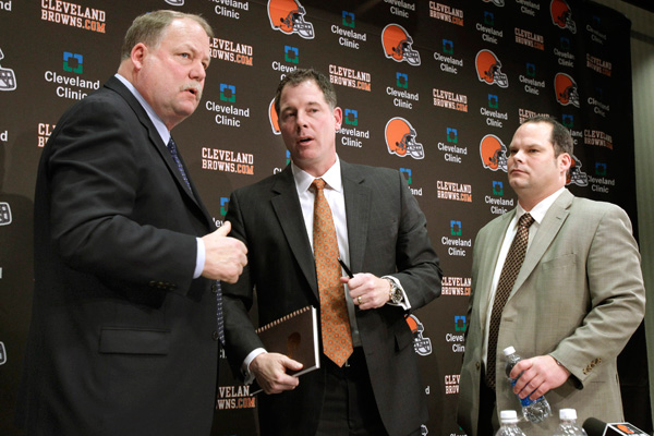 Mike Holmgren, Pat Shurmur and Tom Heckert