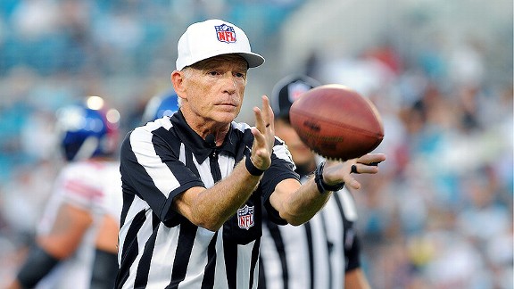 Replacement referee Jerry Hughes