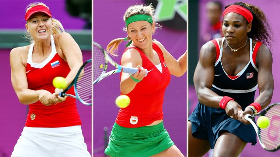 Maria Sharapova, Victoria Azarenka, Serena Williams