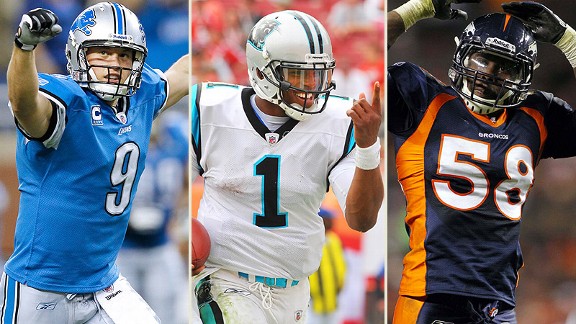 Matthew Stafford, Cam Newton, Von Miller
