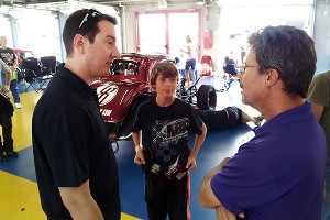 Kyle Busch and Ernie Irvan