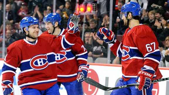 Canadiens celebrate