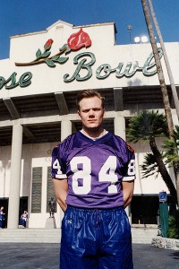 Joel McHale at the Rose Bowl