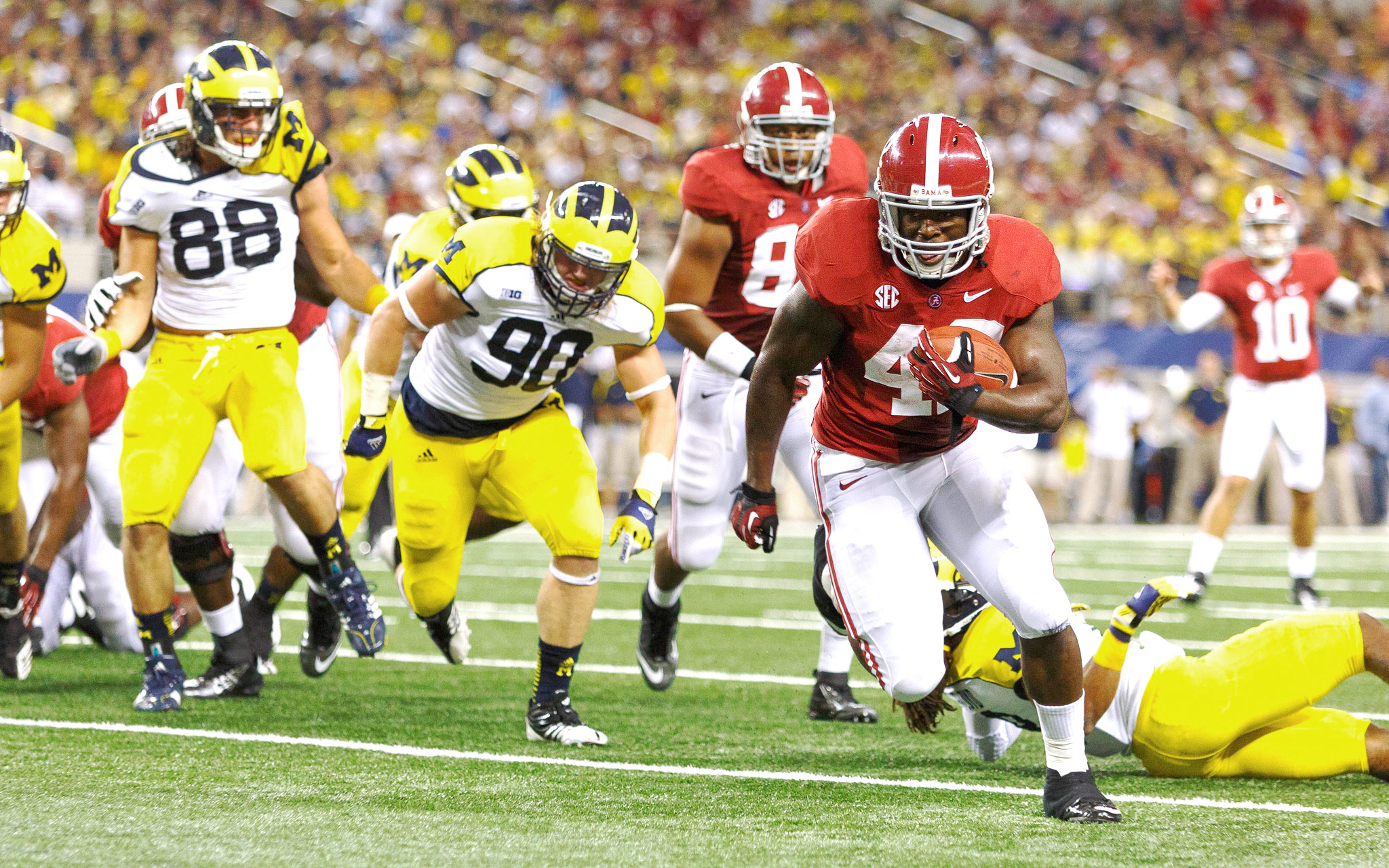 Eddie Lacy Alabama vs Michigan ESPN