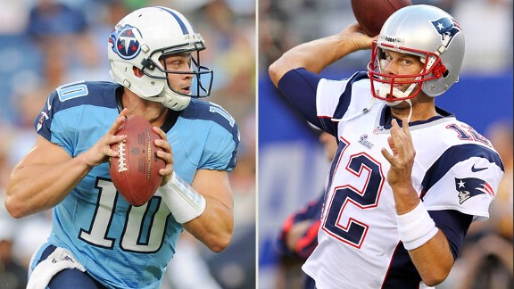 Jake Locker y Tom Brady