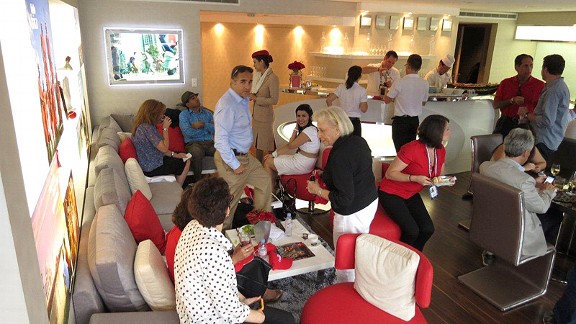Emirates Airline booth