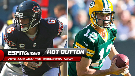 Jay Cutler and Aaron Rodgers