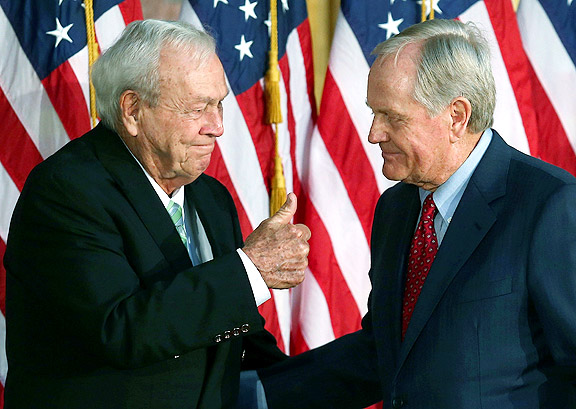 Arnold Palmer and Jack Nicklaus on Capitol Hill