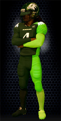 The new uniforms at Atlantic High School in Delray Beach, Fla.