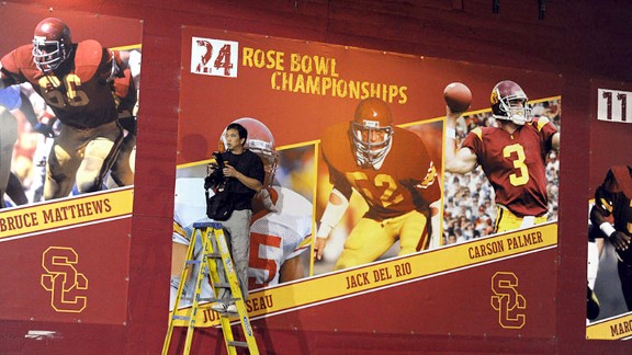 Jon SooHoo at a USC game