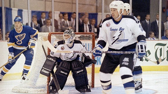 Manon Rheaume against the St. Louis Blues
