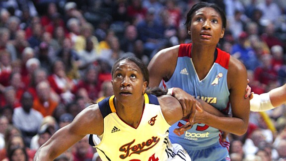 Tamika Catchings and Angel McCoughtry