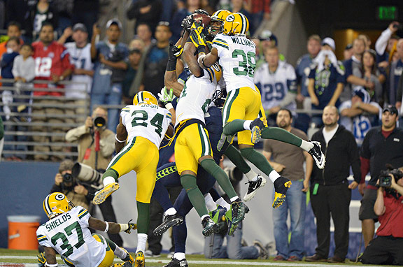 Touchdown scored by Golden Tate against Green Bay