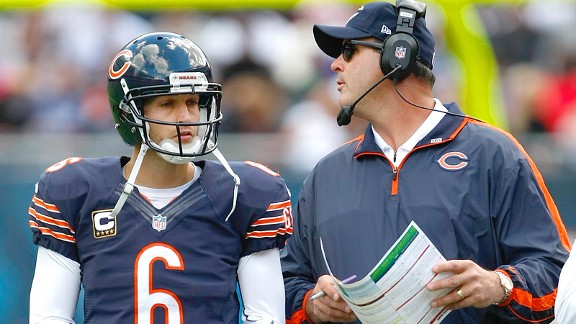 Jay Cutler and Mike Tice