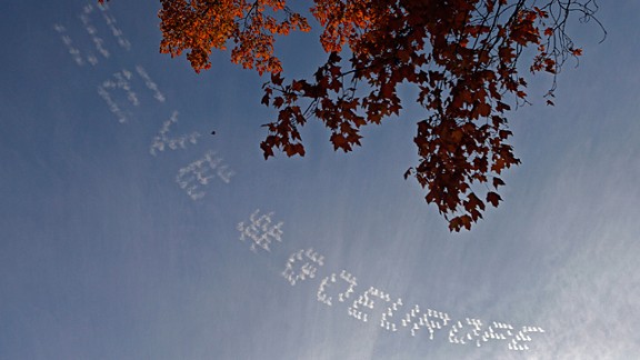 Ryder Cup skywriting