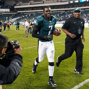 Howard Smith/US Presswire Michael Vick has orchestrated three fourth 
