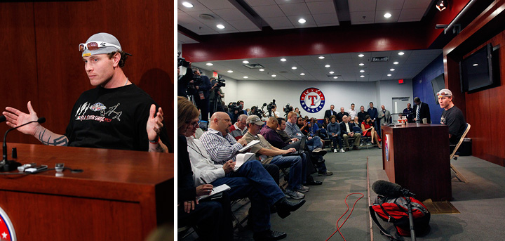 Defying strike zone conventions, Adrian Beltre decided to swing at