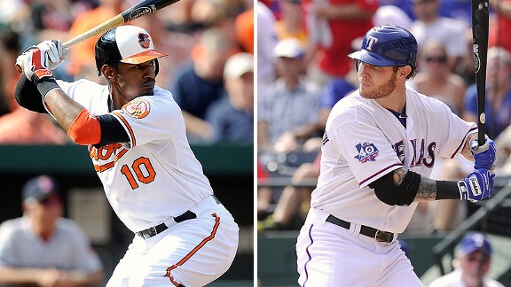 Adam Jones and Josh Hamilton