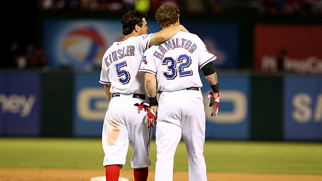 Ian Kinsler and Josh Hamilton