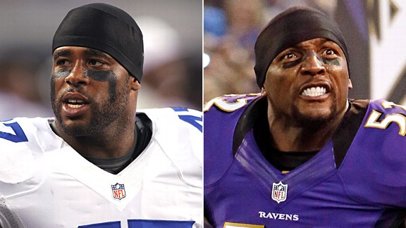Lawrence Vickers and Ray Lewis