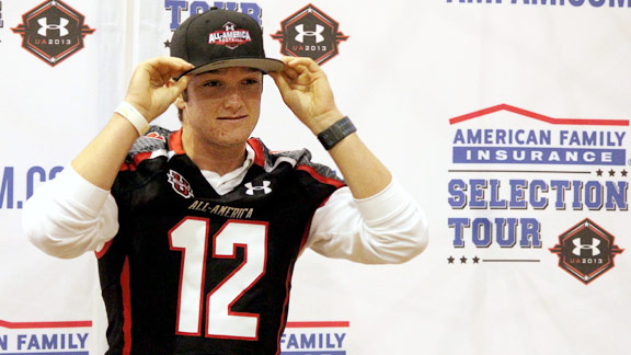 Kohl Stewart receives Under Armour All-American game jersey - Texas A ...