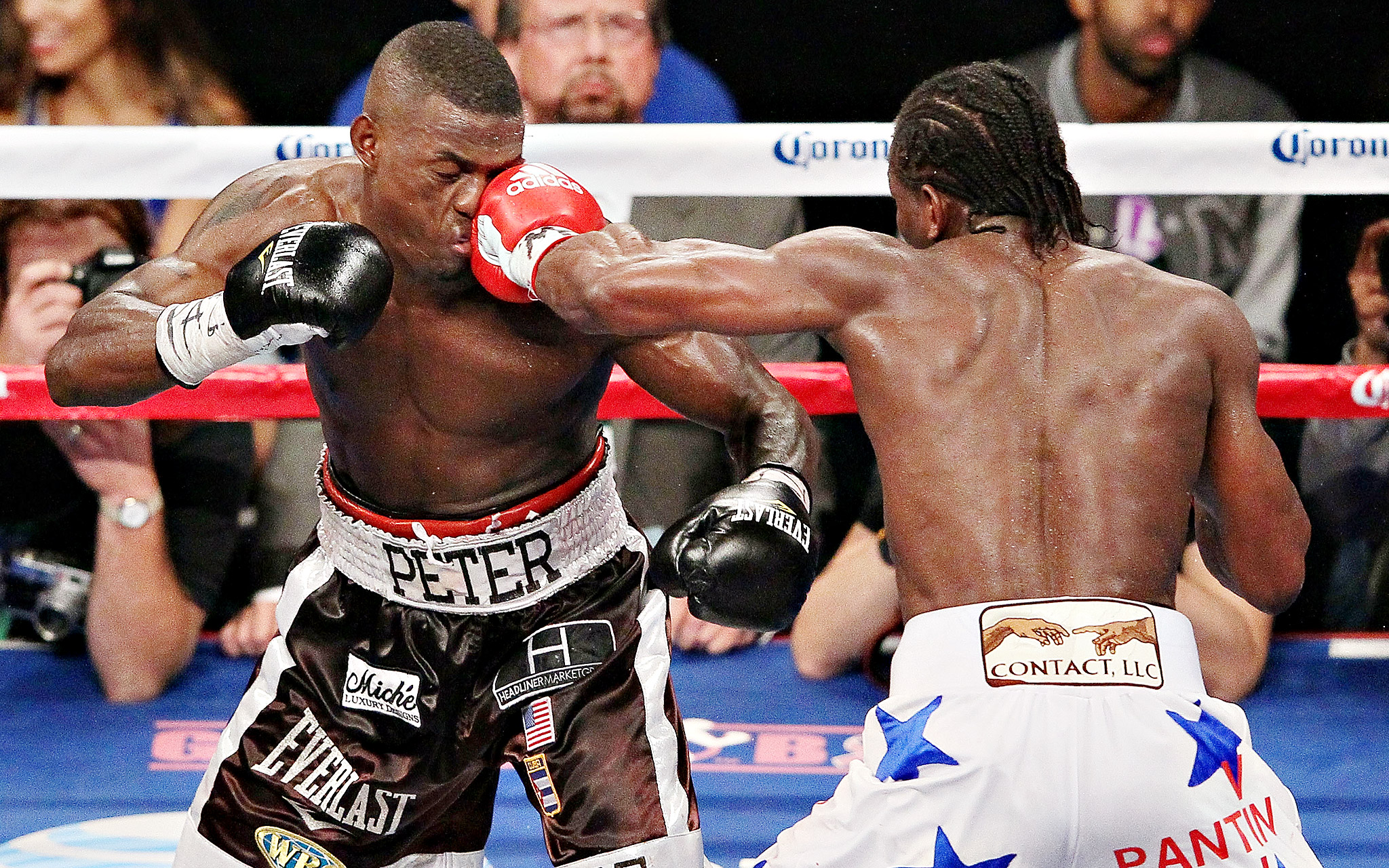Peter QuillinHassan N'Dam Barclays Center Boxing Photos ESPN