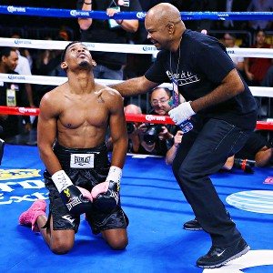 Danny Jacobs and trainer