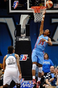 Seimone Augustus and Angel McCoughtry