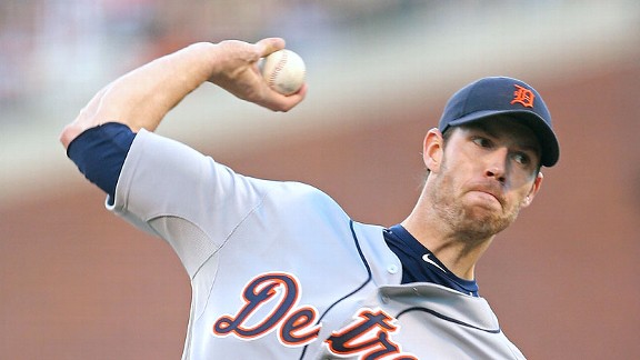 Detroit right-hander Doug Fister is 3-0 this season with a 2.00 ERA and 17 strikeouts.