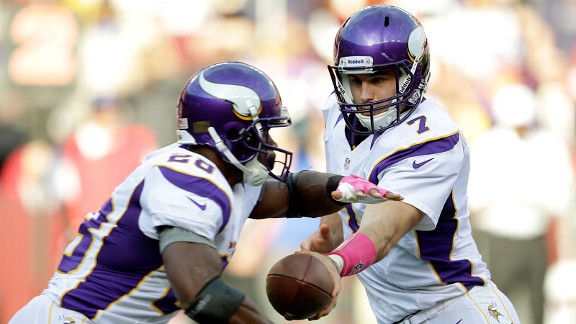 Christian Ponder and Adrian Peterson