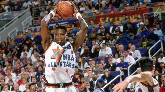 Dikembe Mutumbo at the All-Star Game