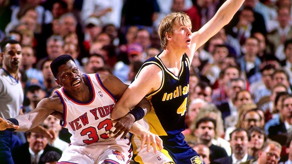 Rik Smits with the Indiana Pacers